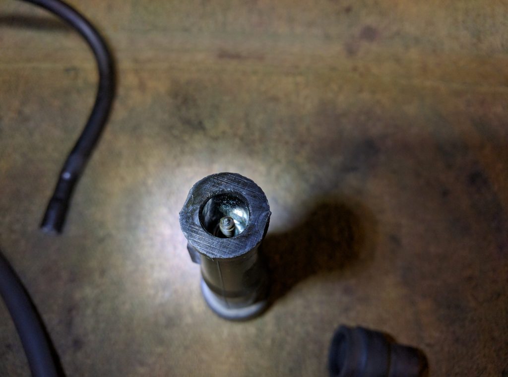 Resistor cap core screw